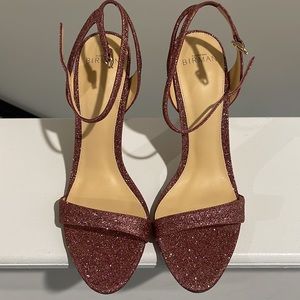 Alexandre Birman Pink Glitter Accents Heel Sandals Size: 10 US | EU 40